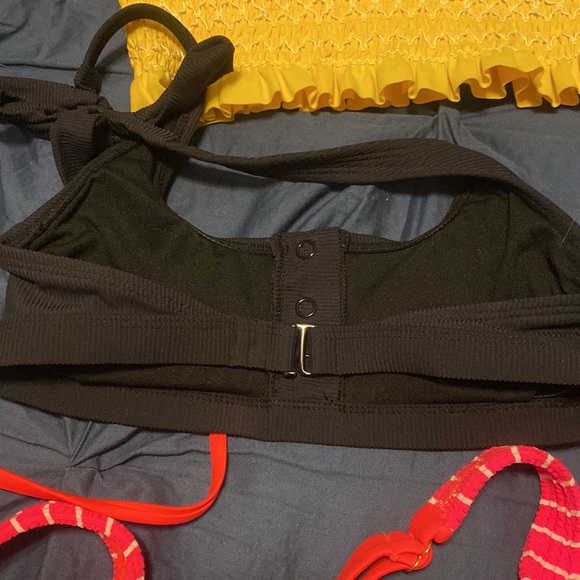 Huge Swimsuit Bikini Top lot sz XS S teen young adult small black pink - Picture 7 of 11